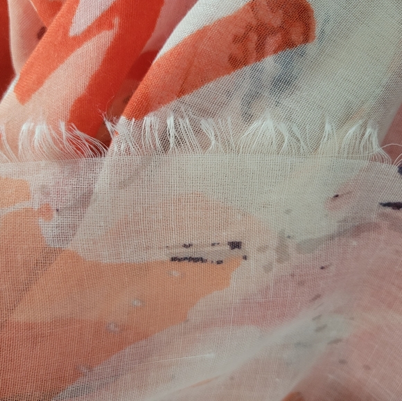 Bijou brigette Extra Large Abstract Floral scarf Size 38x72 - Picture 4 of 5